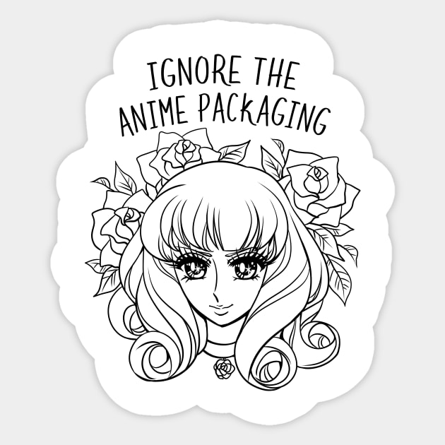 Ignore The Anime Packaging Sticker by spacecoyote